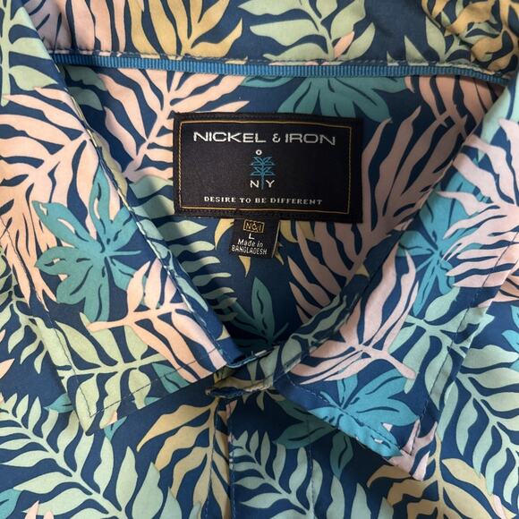 Nickel & Iron Men’s Button Up Large Stretch shirt - Picture 4 of 5